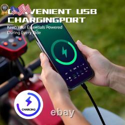 Mobility Scooter, Folding 4 Wheels Mobility Scooters for Seniors, Replacement Elec