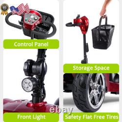 Mobility Scooter, Folding 4 Wheels Mobility Scooters for Seniors, Replacement Elec