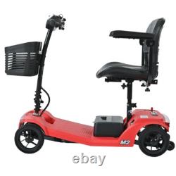 Mobility Scooter Portable Electric Wheelchair 4 Wheels Foldable E-Scooter 20Mile