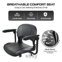 Mobility Scooter Portable Electric Wheelchair 4 Wheels Foldable E-Scooter 20Mile