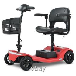 Mobility Scooter Portable Electric Wheelchair 4 Wheels Foldable E-Scooter 20Mile