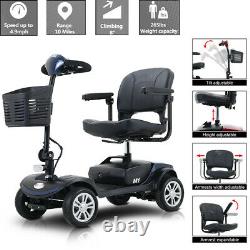 Mobility Scooter Powered Wheelchair Electric Device Compact Travel 4 Wheel Safe