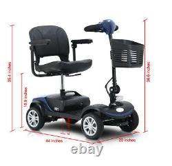 Mobility Scooter Powered Wheelchair Electric Device Compact Travel 4 Wheel Safe