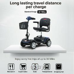 Mobility Scooter Powered Wheelchair Electric Device Compact Travel 4 Wheel Safe