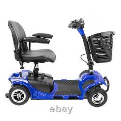 Mobility Scooter Powered Wheelchair Electric Device Compact for Travel 4 Wheel