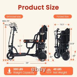 Mobility Scooter for Adults, 3 Gear Speed-Cruise control system, Airline Approved