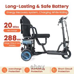 Mobility Scooter for Adults, 3 Gear Speed-Cruise control system, Airline Approved
