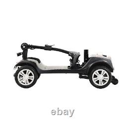 Mobility Scooter with 300W Motor, 4-Wheel Travel Electric Mobility Scooter, Gray