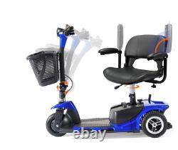 Morrean 3 Wheel Electric Powered Mobility Scooter, with Lighting Folding Travel