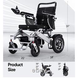 Motor Power Electric Wheelchair Lightweight Mobility Foldable Heavy Duty Seniors