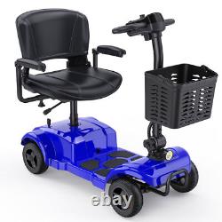 NEW 250W 4 Wheels Mobility Scooter Power Wheelchair Folding Electric Scooters