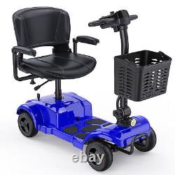 NEW 250W 4 Wheels Mobility Scooter Power Wheelchair Folding Electric Scooters