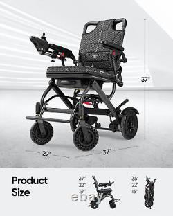 NEW Foldable Electric Wheelchair Power Motor Mobility Scooter Lightweight Adult
