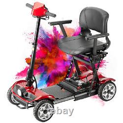 NEW Portable Electric Wheelchair 24V 12AH 4 Wheel Motorized Mobility Scooter