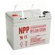 Npp 12v 35ah 12volt Agm Deep Cycle Battery For Electric Wheelchair Scooter