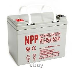 NPP 12V 35Ah 12Volt AGM Deep Cycle Battery For Electric Wheelchair Scooter