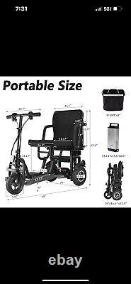 New All Terrain Foldable Electric Mobility Scooter Electric Power Wheelchair