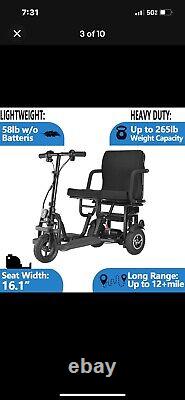 New All Terrain Foldable Electric Mobility Scooter Electric Power Wheelchair