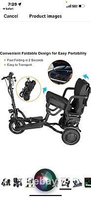 New All Terrain Foldable Electric Mobility Scooter Electric Power Wheelchair