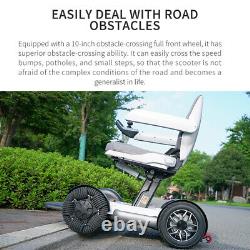 New Electric Wheelchair Folding Power Scooter for Seniors Travel Wheelchair US