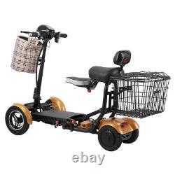 New Folding Electric Powered Mobility Scooter 4 Wheel Travel Elderly Scooter