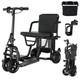 New Folding Mobility Scooters For Adults, Dual Front Wheels, Airline Approved