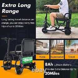 New Folding Mobility Scooters for Adults, Dual Front Wheels, Airline Approved