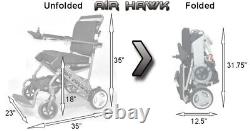 Original Air Hawk Folding Power Chair ONLY 41lbs lightest Airplane/Cruise Ready