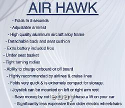 Original Air Hawk Folding Power Chair ONLY 41lbs lightest Airplane/Cruise Ready