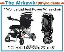 Original Air Hawk Folding Power Chair with Accessories