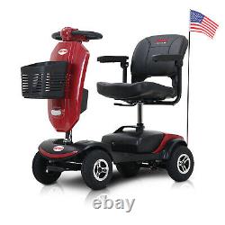 Outdoor 4 Wheels Mobility Scooter Power Wheelchair Electric Device withWindshield