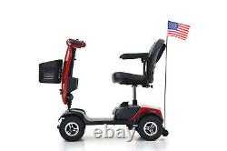 Outdoor 4 Wheels Mobility Scooter Power Wheelchair Electric Device withWindshield