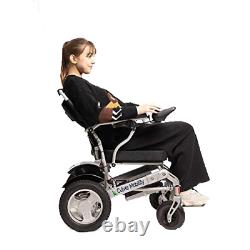 PARS Reclining Lightweight Folding Electric Wheelchair 400lbs Max 500W- 18 miles