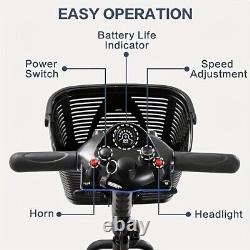 PRO 3 Wheels Mobility Scooter Electric Powered Mobile Folding Wheelchairs Device