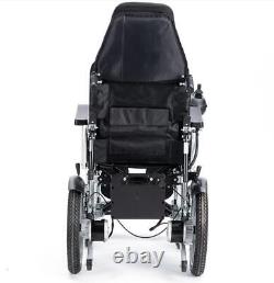 Portable Electric Wheelchair, High Backrest Scooter for Elderly, Full Reclining