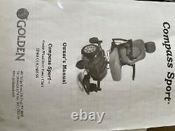 Power Chair. New Golden Compass 605 Sport. With Charger, 9 comfort settings