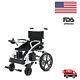 Power Electric Wheelchair Motorized Power Wheelchairs Folds Lightweight (black)