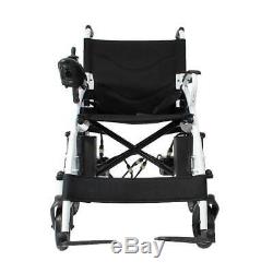 Power Electric Wheelchair Motorized Power Wheelchairs Folds Lightweight (Black)