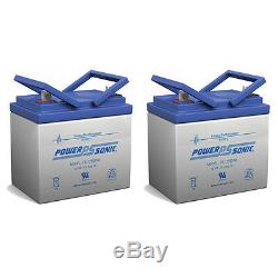 Power-Sonic 2 Pack 12V 35AH Jazzy Select GT Power Chair Scooter Battery