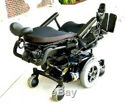 Power wheelchair Quantum 6000Z tilt, feet lift, recline -4 pole motors rugged fast