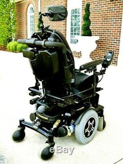 Power wheelchair Quantum 6000Z tilt, feet lift, recline -4 pole motors rugged fast