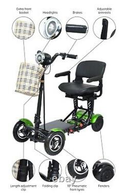 Premium Seat Electric Battery Mobility Wheelchair Front Basket 300 lb Capacity
