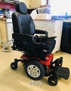 Pride Jazzy 600 ES Motorized Power Wheel Chair Red and Black