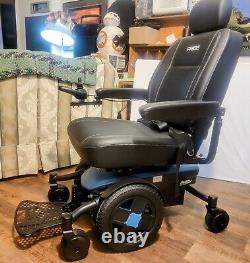 Pride Jazzy Evo 613 Power Chair, Electric Wheelchair, Black and blue -No miles