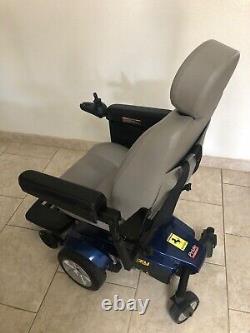 Pride Jazzy Select Powerchair Blue with Grey seat new batteries and side pocket