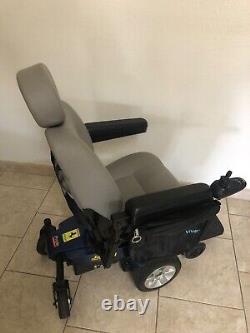 Pride Jazzy Select Powerchair Blue with Grey seat new batteries and side pocket