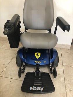 Pride Jazzy Select Powerchair Blue with Grey seat new batteries and side pocket