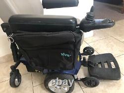 Pride Jazzy Select Powerchair Blue with Grey seat new batteries and side pocket