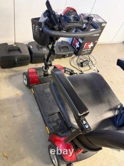 Pride Mobility Go-Go Elite Traveler scooter used with (2) extra 22 ah batteries