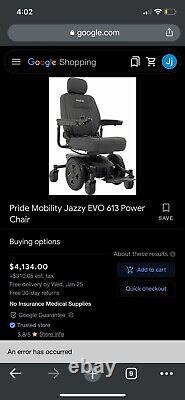 Pride Mobility Jazzy EVO 613 Power Chair
